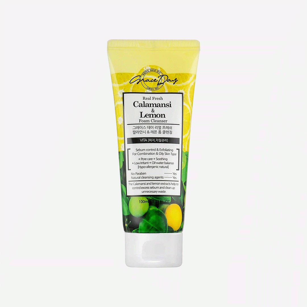 Grace Day Real Fresh Calamansi & Lemon Foam Cleanser - 100ml