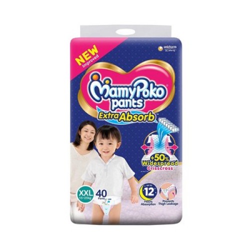 MamyPoko Pants XXL 15-25 Kg 40 Pcs (Made in India)