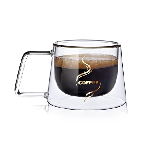 Double Layer coffee logo Cup 200ml