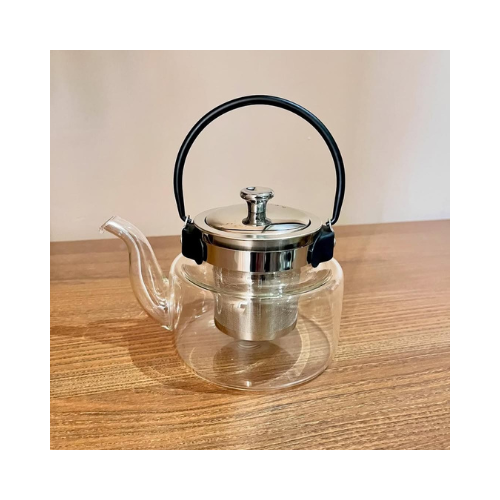 Premium Glass Teapot with Stainless Steel Infuser – 900ml