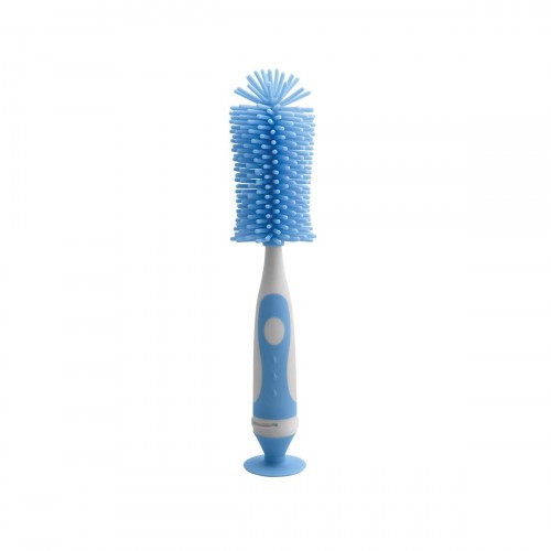 Fisher-Price Silicone Bottle Brush Set for Baby, Blue