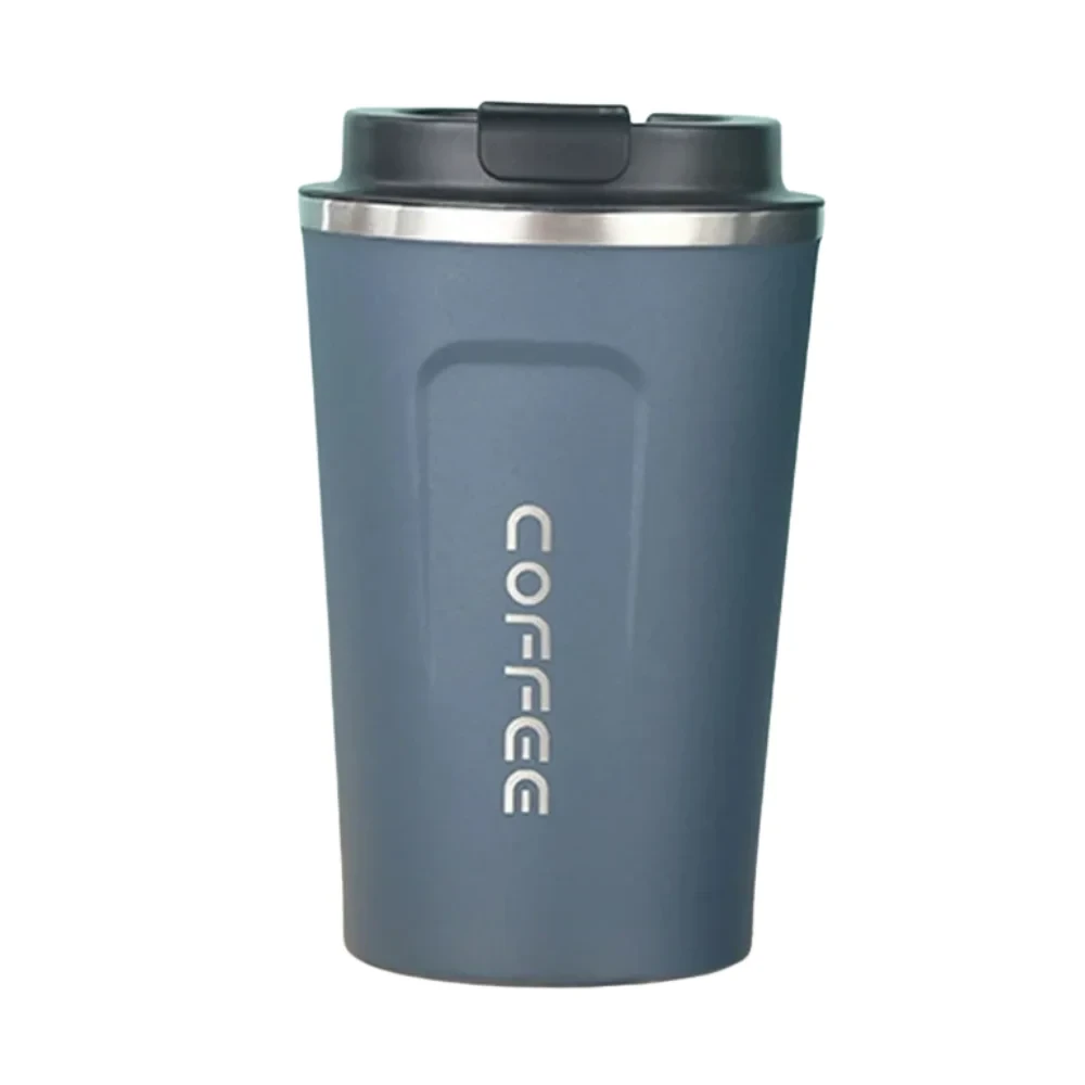 Double Wall Thermal Coffee Cup - 380ml - Blue