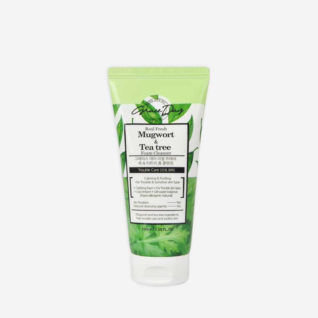 Grace day Real Fresh Mugwort & Tea Tree Foam Cleanser - 100ml