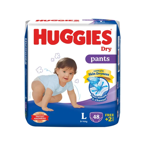 Huggies Dry Large Pant Diaper 9-14Kg - 50 Pcs