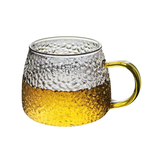 Hammered Galas Cup 440ml (Golden color handel)