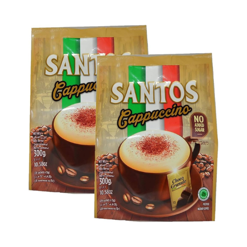 Santos Cappuccino Instant Coffee Single Sachet (15g)