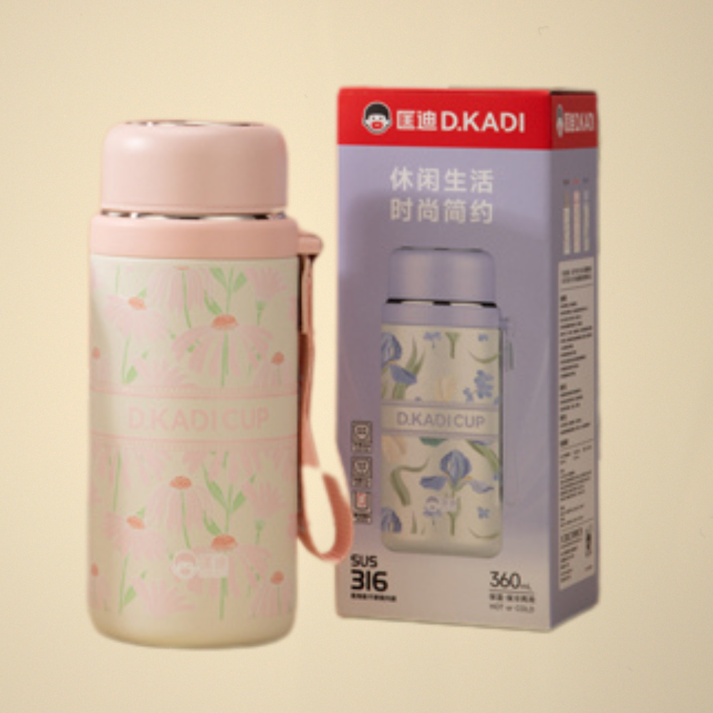 D. KADI CUP WATER BOTTLE - 360ML- Very light Pink