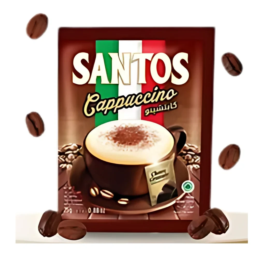 Santos Cappuccino Premix Instant Coffee with Sugar 25g -Sachet