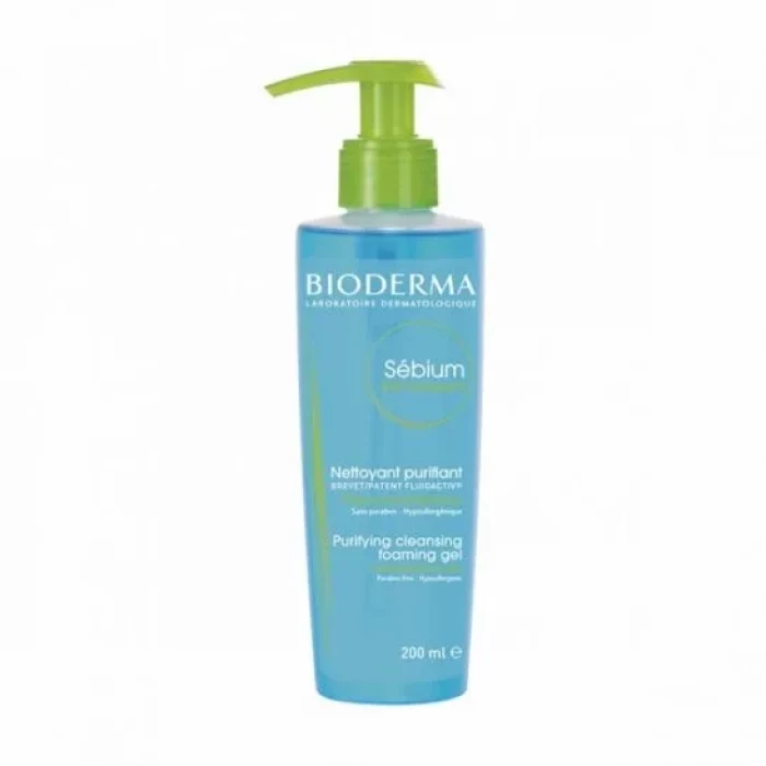 Bioderma Sébium Purifying Cleansing Foaming Gel Moussant Pump 200ml