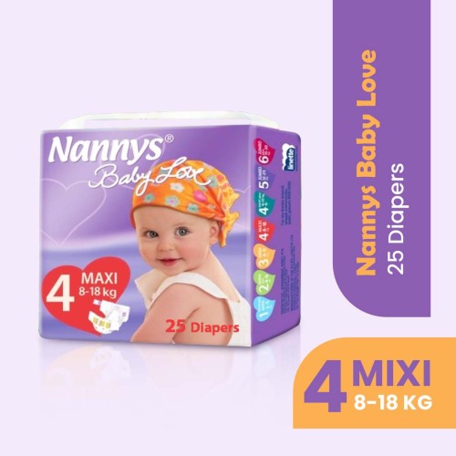 Nannys Baby Love Diaper Maxi Belt 8-18 kg 25 pcs (Made in Cyprus)