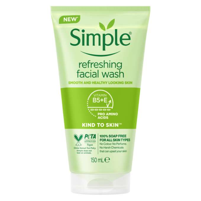 Simple Kind To Skin Refreshing Facial Wash 150ml