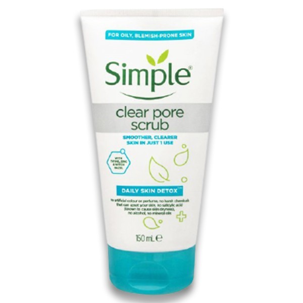 Simple Daily Skin Detox Clear Pore Scrub - 150ml