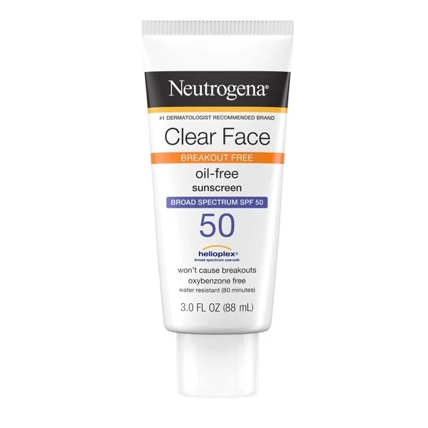 Clear Face Break-Out Free Liquid Lotion Sunscreen Broad Spectrum SPF 50