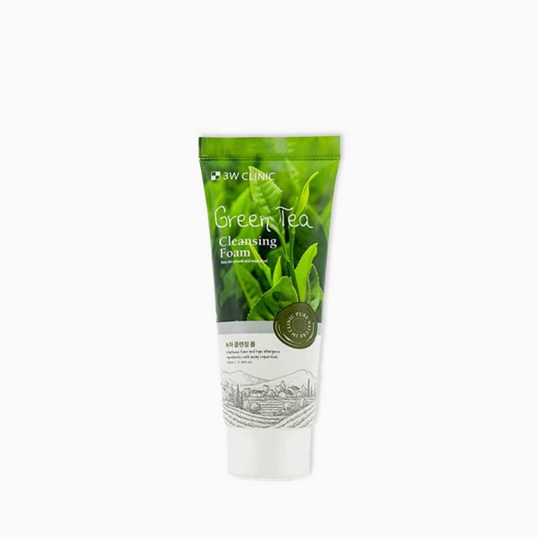 3w clinic green tea foam cleansing - 100ml