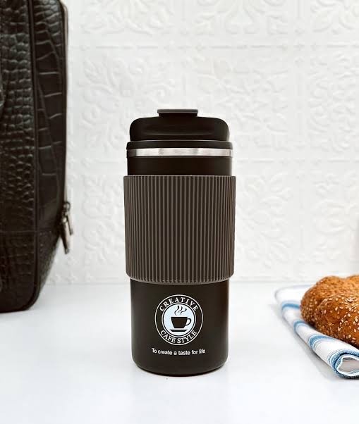 coffee mug flask insulated leak proof with lid travel Tumbler thermos sipper steel mug - 500ml