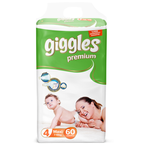 Giggles Premium Belt Jumbo Pack 7-18 Kg Mexi 60 Pcs