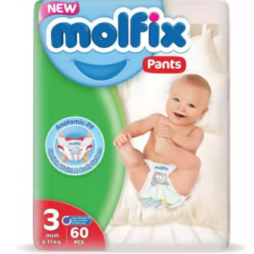 Molfix Baby Diaper Pants Super Pack Maxi 9-14 kg 76 Pcs (Made in Turkey)