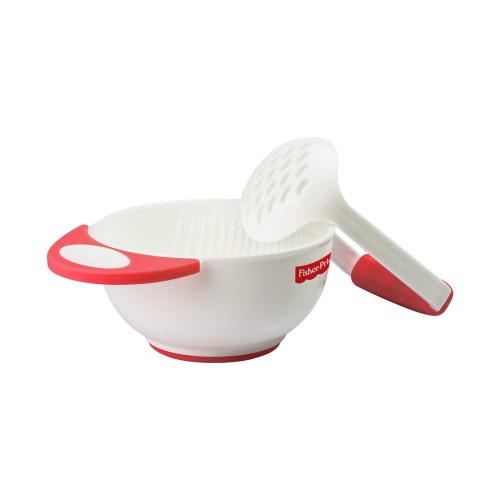 Fisher-Price Food Mash & Serve Bowl Set, Red