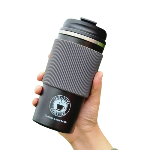 coffee mug flask insulated leak proof with lid travel Tumbler thermos sipper steel mug - 500ml