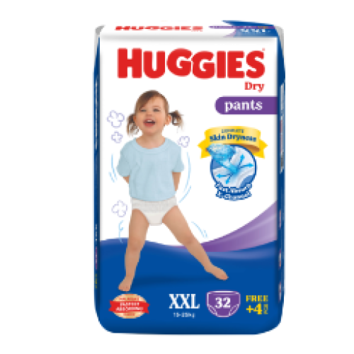 Huggies Dry XXL Pant Diaper 15-25Kg - 36 Pcs