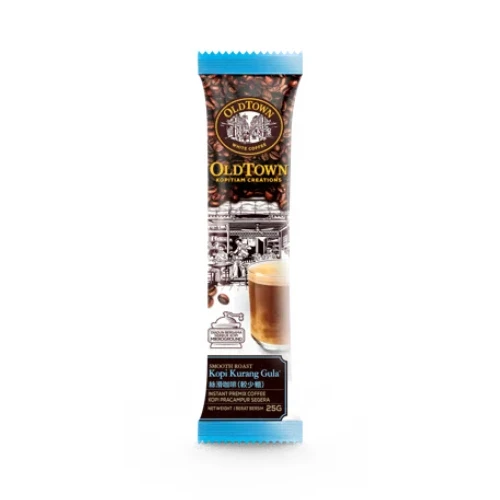 Kopitiam Creations SMOOTH ROAST KOPI LESS SUGAR -  25g Sachet