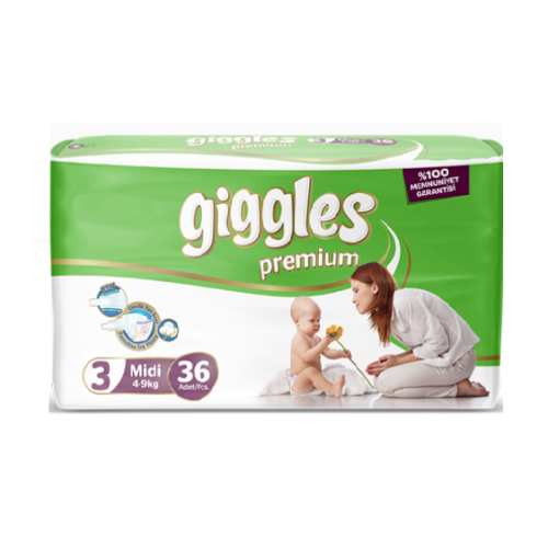 Giggles Baby Diaper 4-9 Kg Midi 36 Pcs