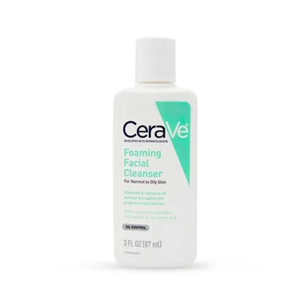 CeraVe Foaming Facial Cleanser for Normal to Oily Skin 87ml