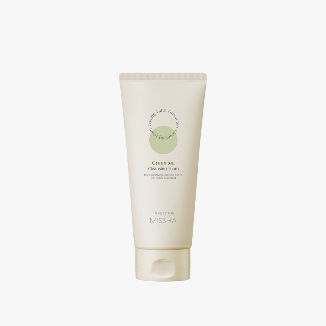 Missha Creamy Latte Green Tea Cleansing Foam - 172ml