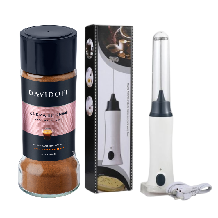 Davidoff Creama Intense & Rechargeable Coffee foamier
