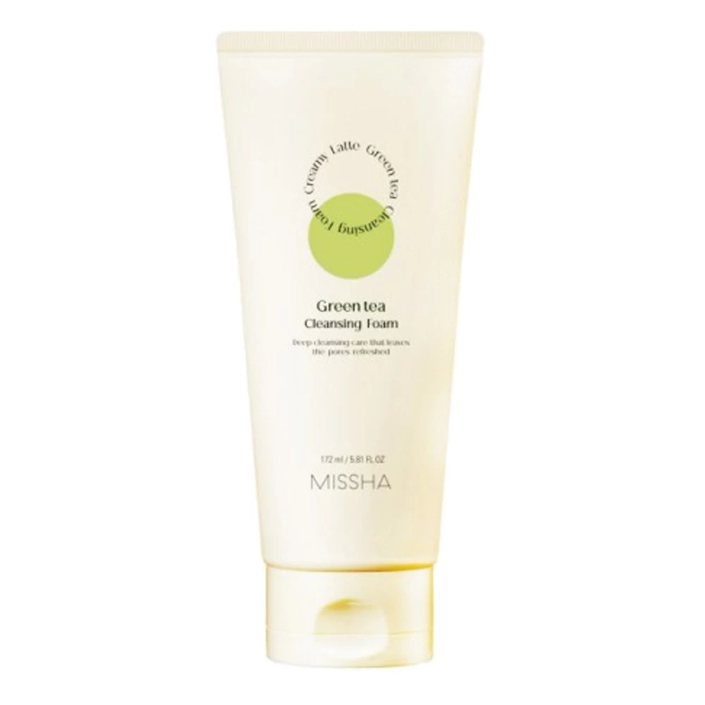 Missha Creamy Latte Green Tea Cleansing Foam - 172ml