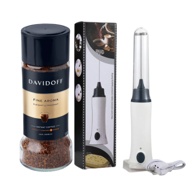 Davidoff Fine Aroma & Rechargeable Coffee Foamier